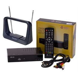 Kit Conversor e Gravador Digital Terrestre INFOKIT ITV-500 e Antena Philips - Cópia